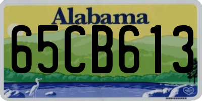 AL license plate 65CB613