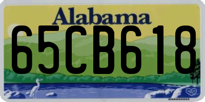 AL license plate 65CB618