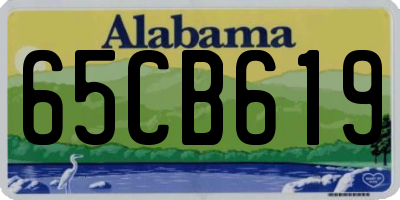 AL license plate 65CB619