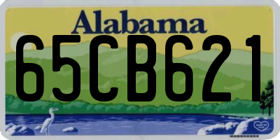 AL license plate 65CB621