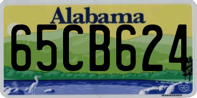 AL license plate 65CB624