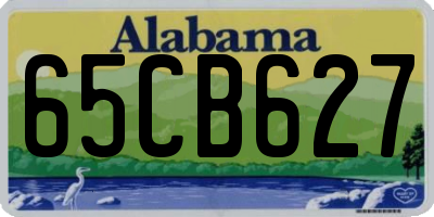 AL license plate 65CB627