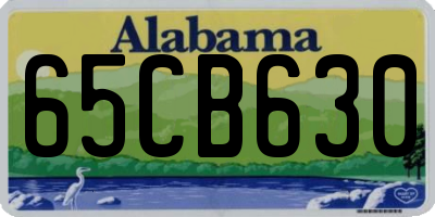 AL license plate 65CB630
