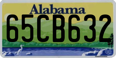 AL license plate 65CB632
