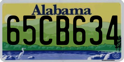 AL license plate 65CB634