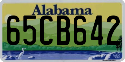 AL license plate 65CB642