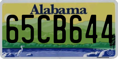 AL license plate 65CB644