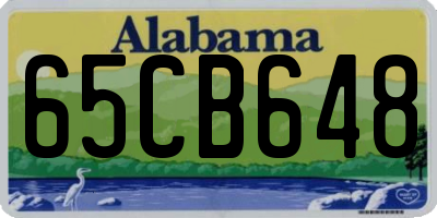 AL license plate 65CB648
