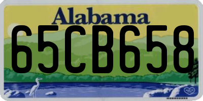 AL license plate 65CB658