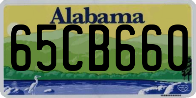 AL license plate 65CB660