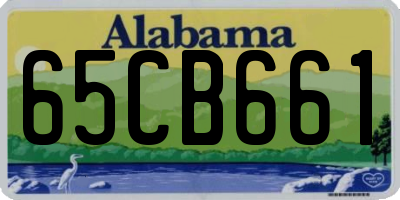 AL license plate 65CB661