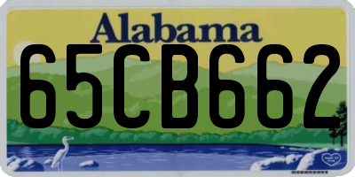 AL license plate 65CB662