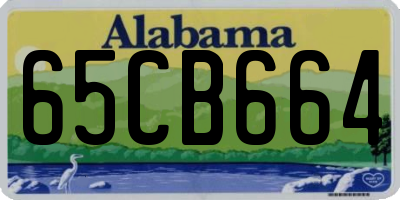 AL license plate 65CB664