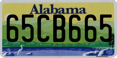 AL license plate 65CB665