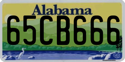 AL license plate 65CB666