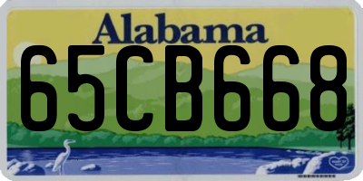 AL license plate 65CB668