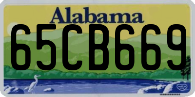 AL license plate 65CB669