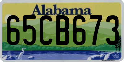 AL license plate 65CB673
