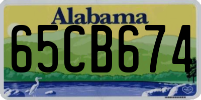 AL license plate 65CB674