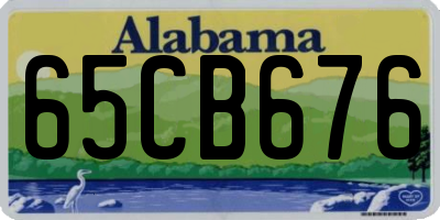 AL license plate 65CB676