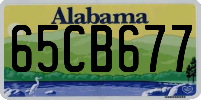 AL license plate 65CB677