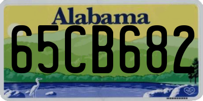 AL license plate 65CB682