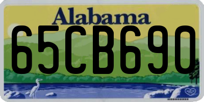 AL license plate 65CB690