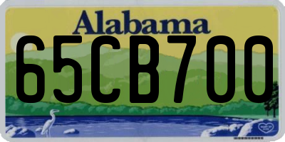AL license plate 65CB700