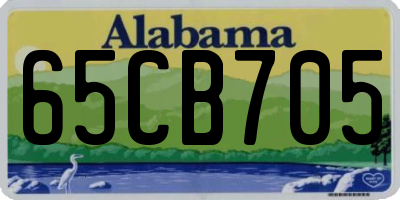 AL license plate 65CB705