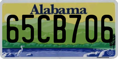 AL license plate 65CB706