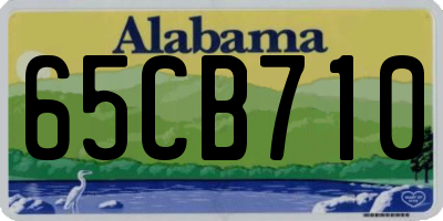 AL license plate 65CB710