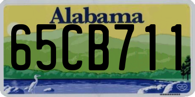 AL license plate 65CB711