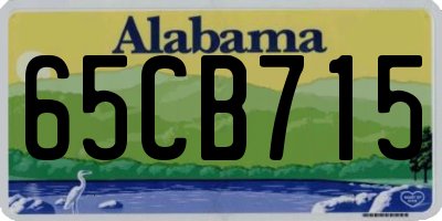 AL license plate 65CB715