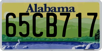 AL license plate 65CB717