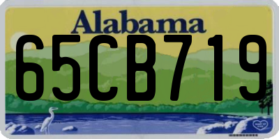 AL license plate 65CB719