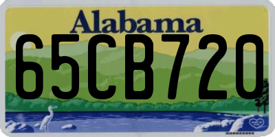AL license plate 65CB720