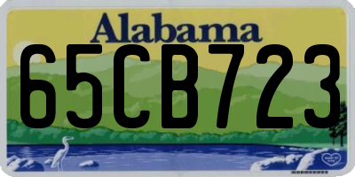 AL license plate 65CB723