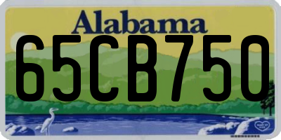 AL license plate 65CB750