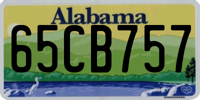 AL license plate 65CB757