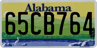 AL license plate 65CB764