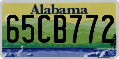 AL license plate 65CB772