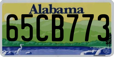 AL license plate 65CB773