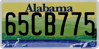 AL license plate 65CB775
