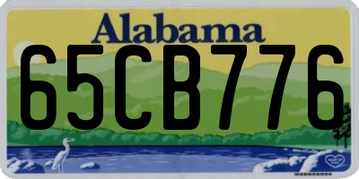 AL license plate 65CB776