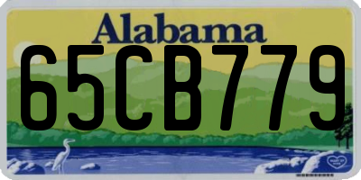 AL license plate 65CB779