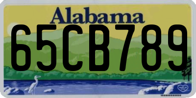 AL license plate 65CB789
