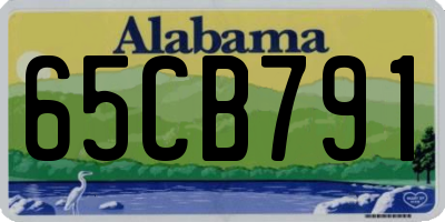 AL license plate 65CB791