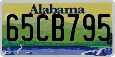 AL license plate 65CB795