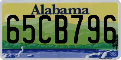 AL license plate 65CB796