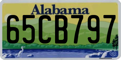AL license plate 65CB797